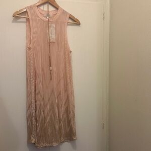Soulmates Blush Textured Dress